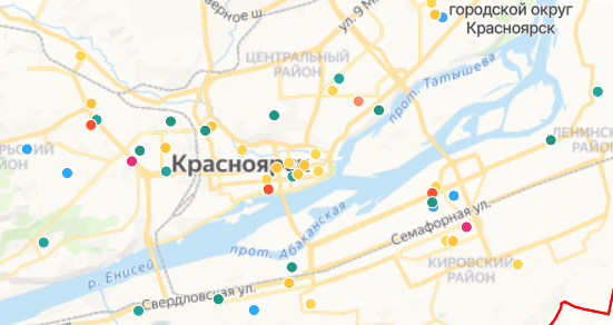Ресурсная карта Красноярского края
